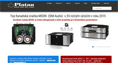 Desktop Screenshot of platanaudio.sk